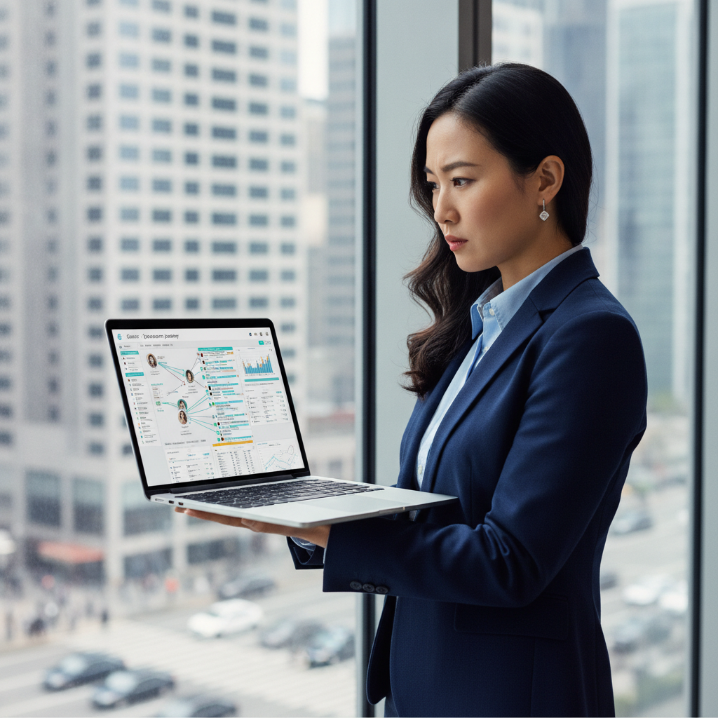 Analista de CX analisa dashboard de hiper personalização com dados comportamentais individuais em tempo real